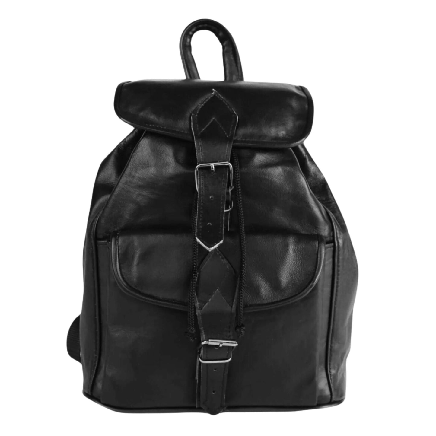 Handmade Sheepskin Leather Backpack – Stylish and Durable Design