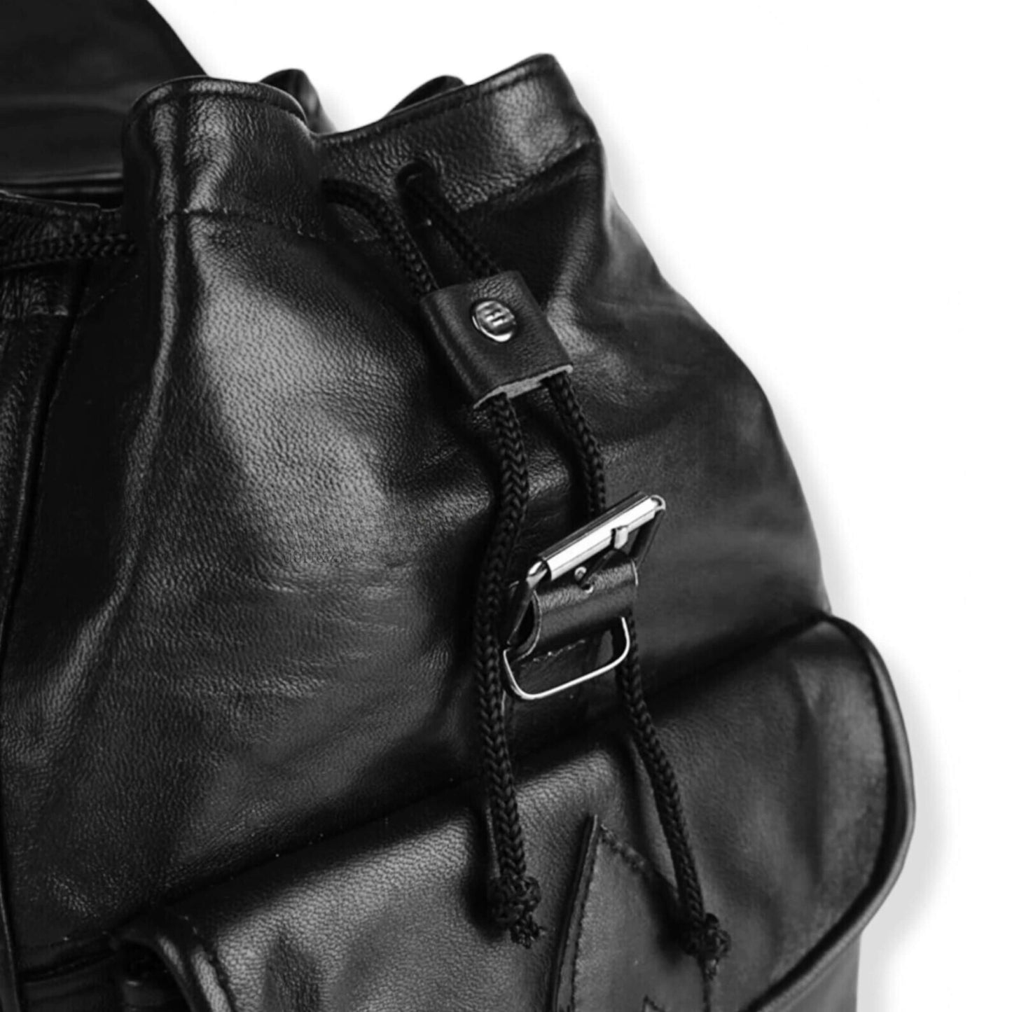 Handmade Sheepskin Leather Backpack – Stylish and Durable Design